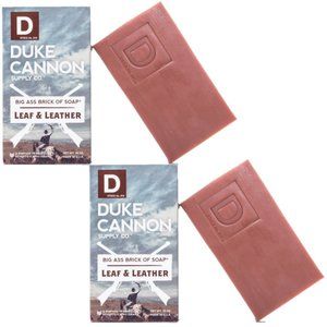 DUKE CANNON - LEAF & LEATHER - BIG ASS BRICK OF SOAP  x 2 BARS